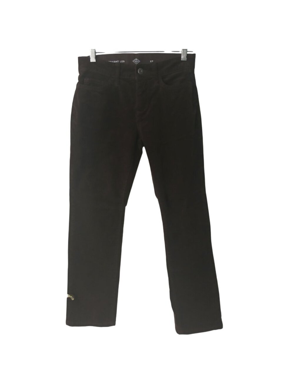 St. Johns Bay Womens Brown Straight Leg Corduroy Pants 2P Cotton Blend #O24